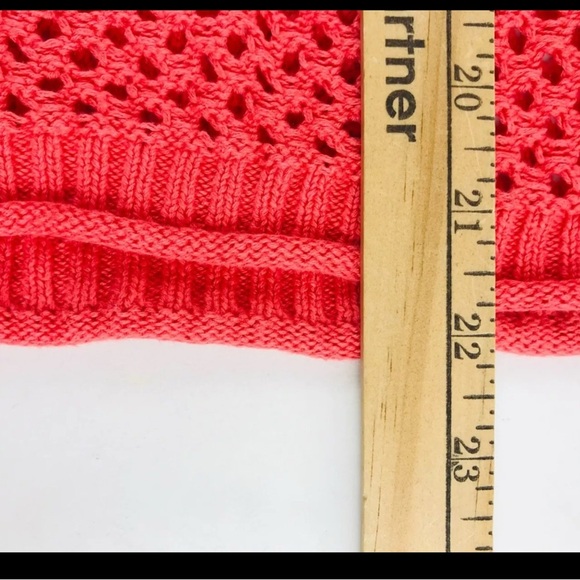 ROXY Sweater Women's Size M Pink Knit Boat Neck Pullover Semi Sheer Long Sleeve - Picture 4 of 7